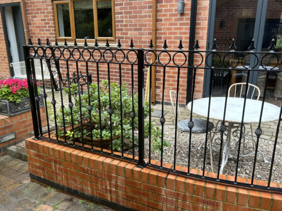 Decorative steel railings