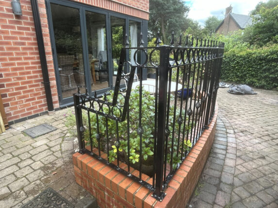 Decorative steel railings